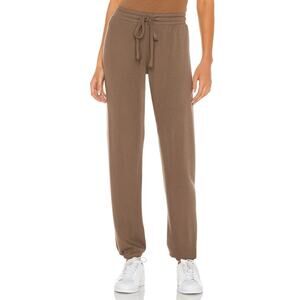 $132 LNA Revolve Waffle Knit Joggers - Taupe Tan - Medium